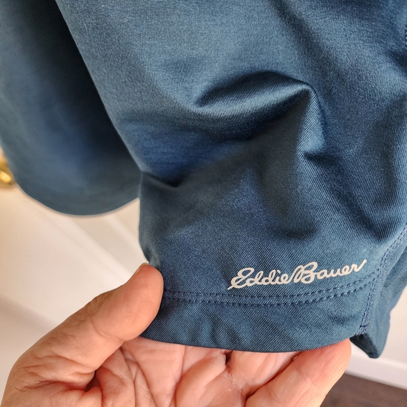 Eddie Bauer Women's Teal Quarter-Zip Hoodie - Picture 8 of 9